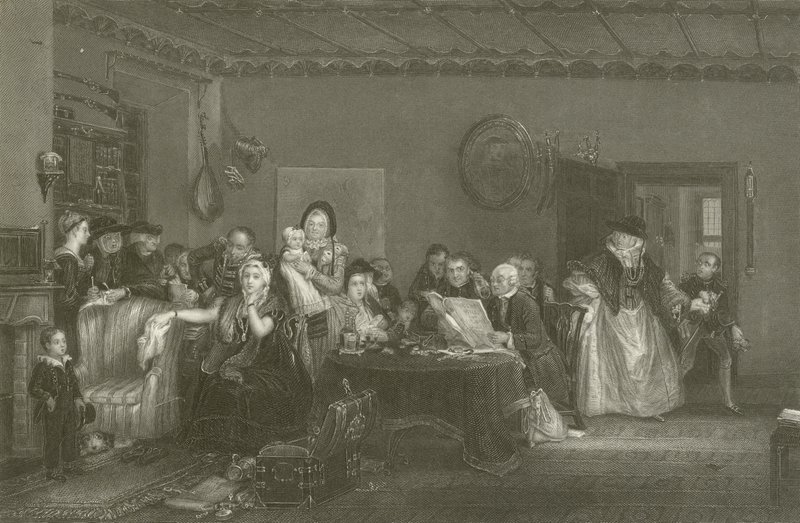 Läsning av testamentet av David Wilkie