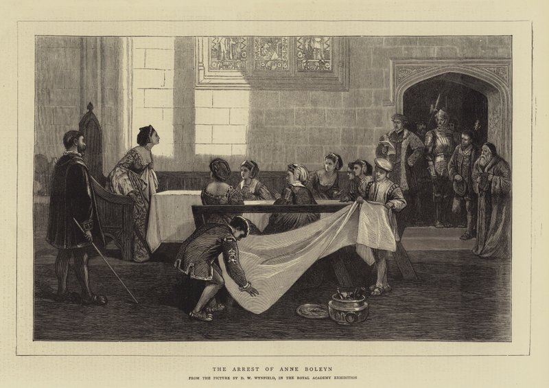 Arresteringen av Anne Boleyn av David Wilkie