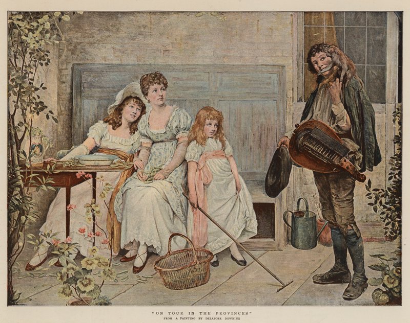 På turné i provinserna (chromolitho) av Delapoer Downing