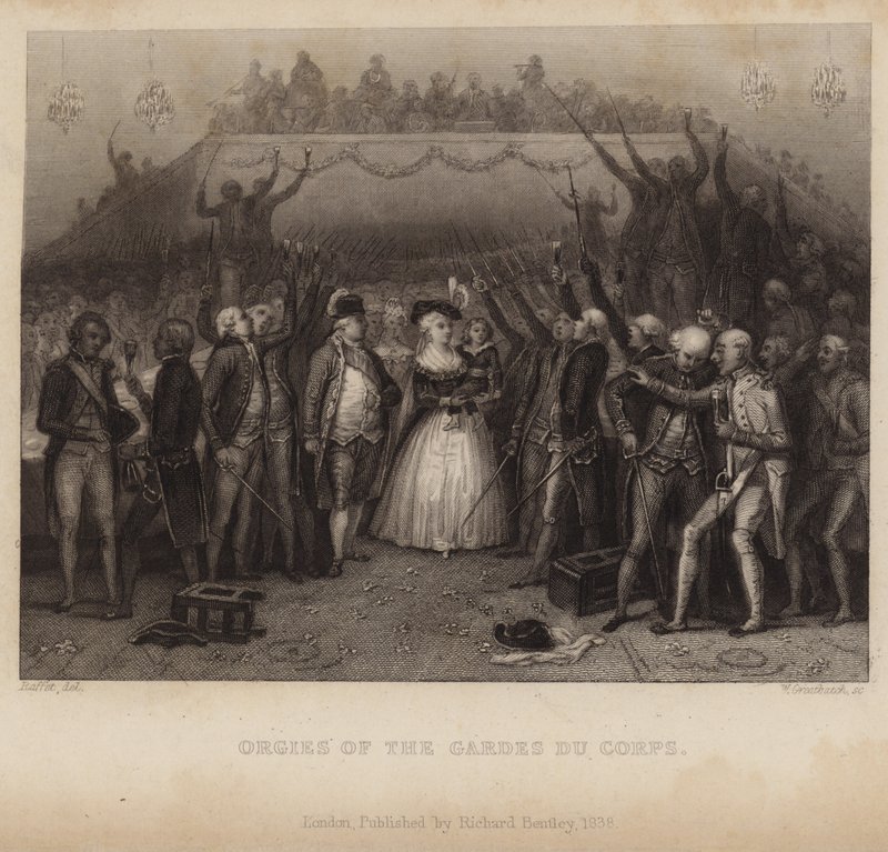 Orgies av Gardes du Corps av Denis Auguste Marie Raffet