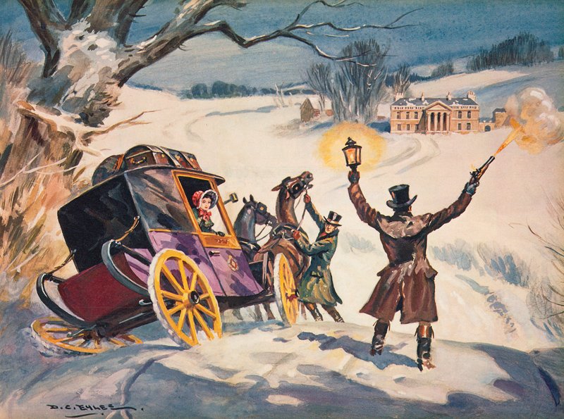 En vagn som fastnat i snön av Derek Charles Eyles