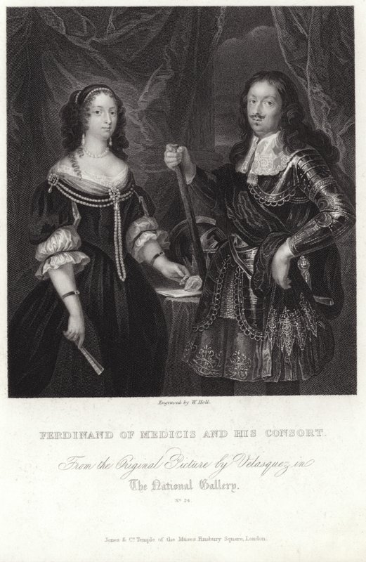 Porträtt av Ferdinand av Medicis och hans gemål av Diego Velázquez
