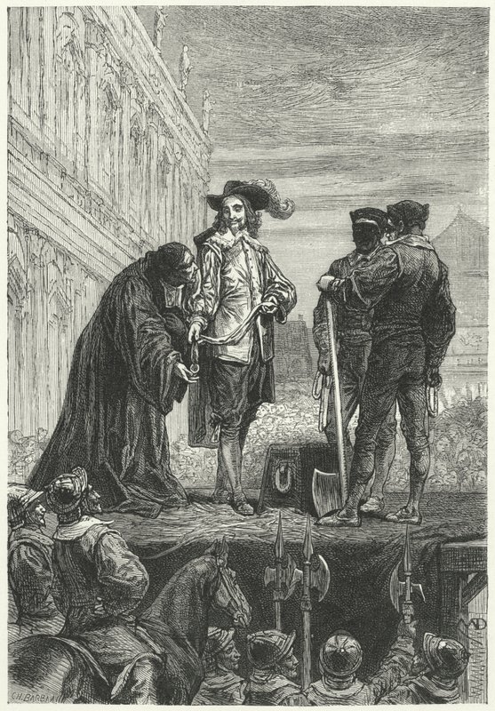 Avrättning av kung Karl I, 1649 av Diogene Ulysse Napoleon Maillart