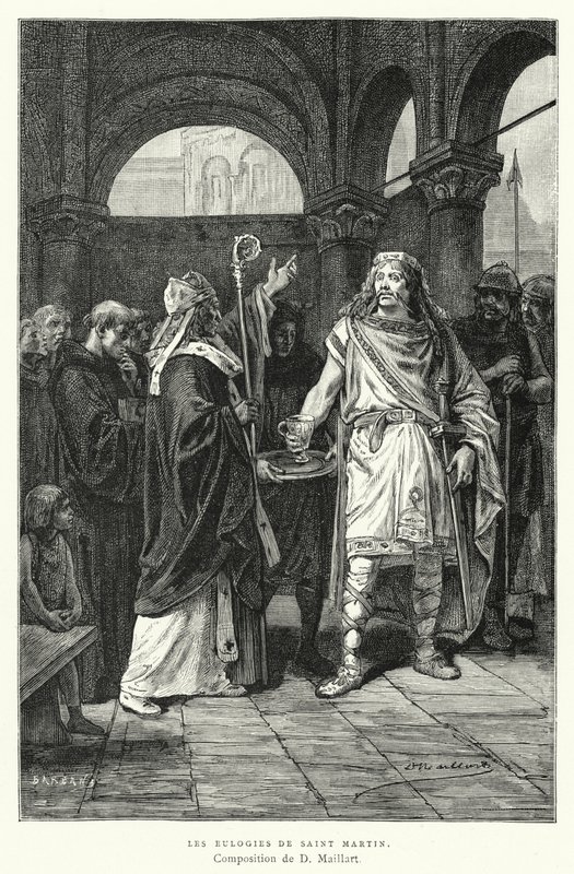 Eulogies of Saint Martin (gravyr) av Diogene Ulysse Napoleon Maillart