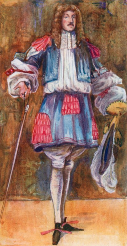 En man från Karl II:s tid 1660-1685 av Dion Clayton Calthrop