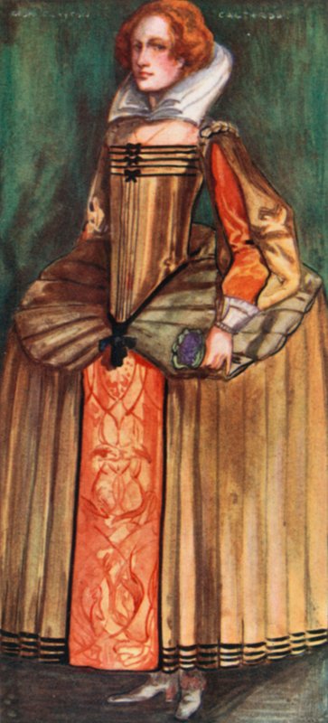 En kvinde fra Elizabeths tid 1558-1603 av Dion Clayton Calthrop