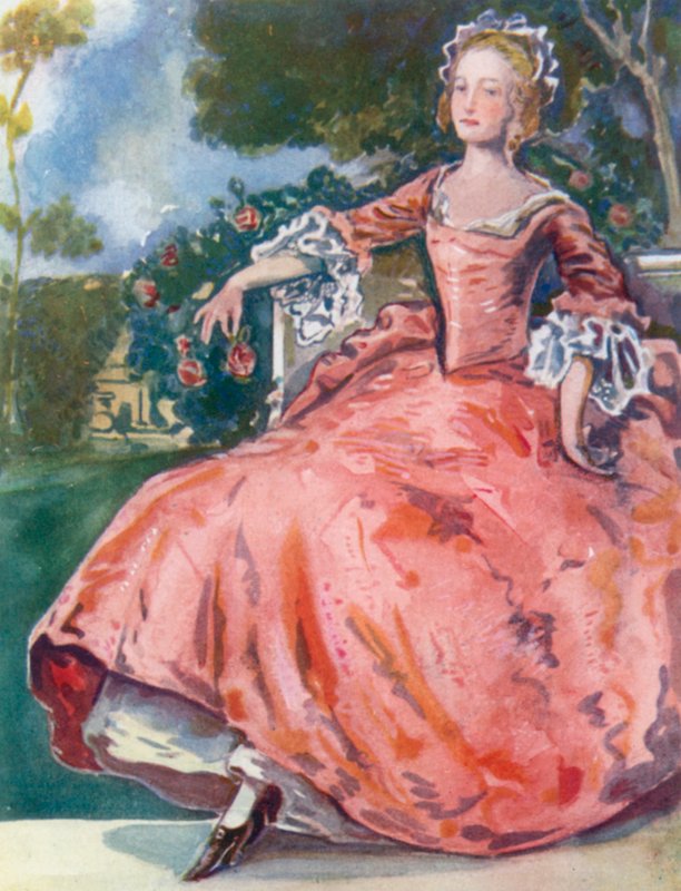 En kvinna från George I:s tid 1714-1727 av Dion Clayton Calthrop