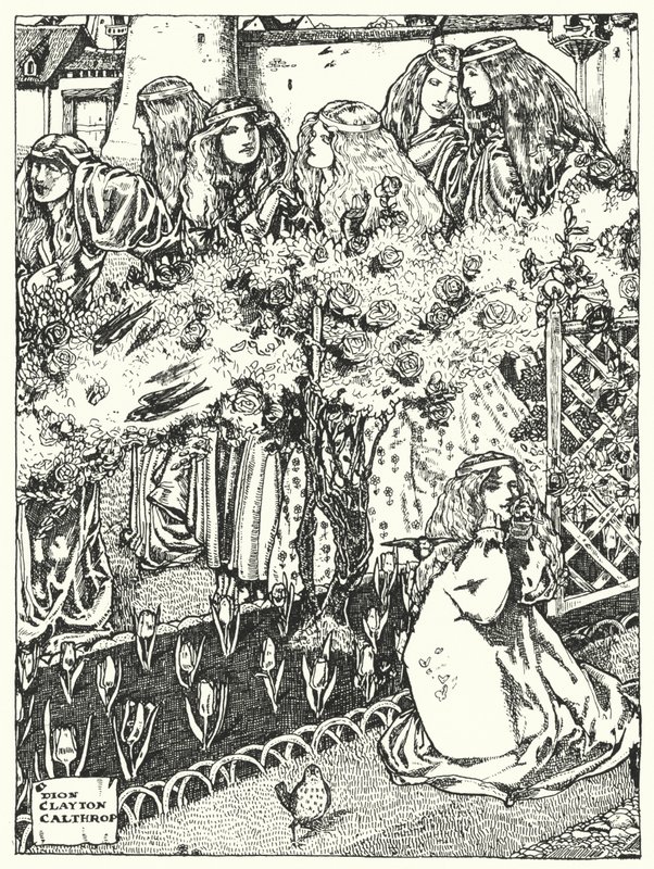 De sju prinsessorna (gravyr) av Dion Clayton Calthrop