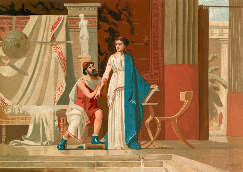 Aspasia och Perikles av Dionisio Baixeras Verdaguer