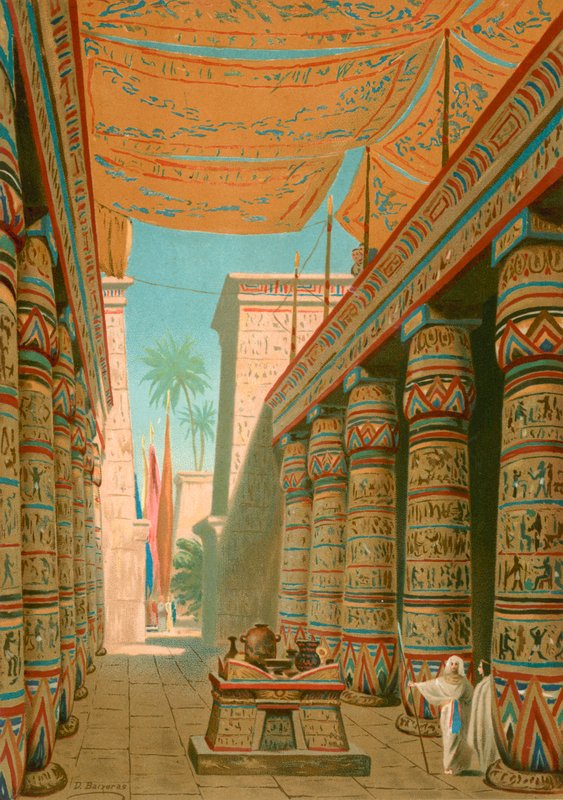 Interiör av ett palats av en egyptisk härskare av Dionisio Baixeras Verdaguer