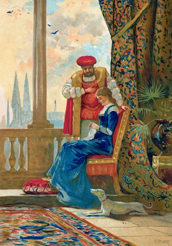 Kung Henrik VIII och Anne Boleyn av Dionisio Baixeras Verdaguer
