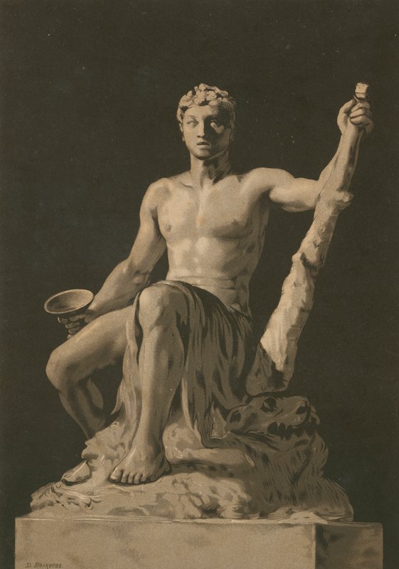 Staty av Herkules av Dionisio Baixeras Verdaguer