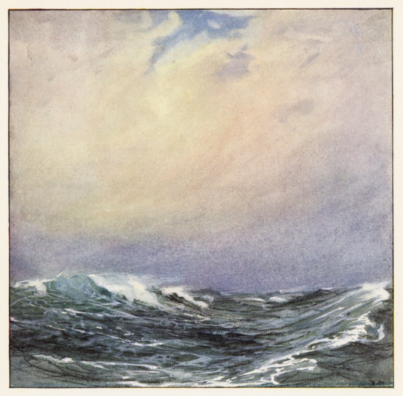Rudyard Kipling: The Sea and the Hills (färglitografi) av Donald (after) Maxwell