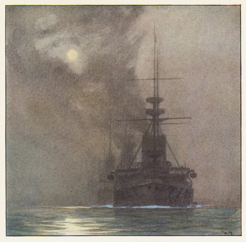 Rudyard Kipling: The Wet Litany (färglitografi) av Donald (after) Maxwell
