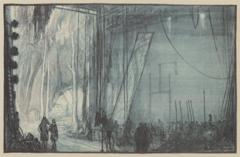 En midsommarnattsdröm. Av scenen på Drury Lane av Donald Maxwell