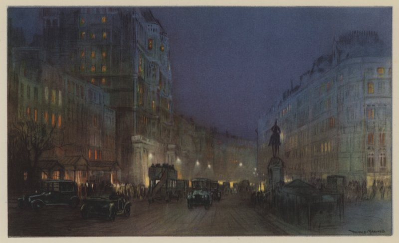 Knightsbridge i svart och guld av Donald Maxwell