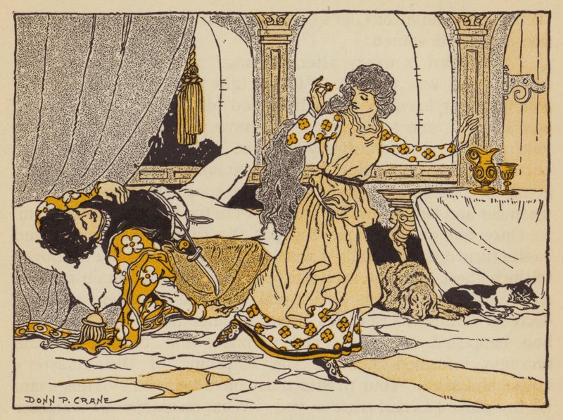 Gigi och den magiska ringen, italiensk saga (färg litho) av Donn P. Crane