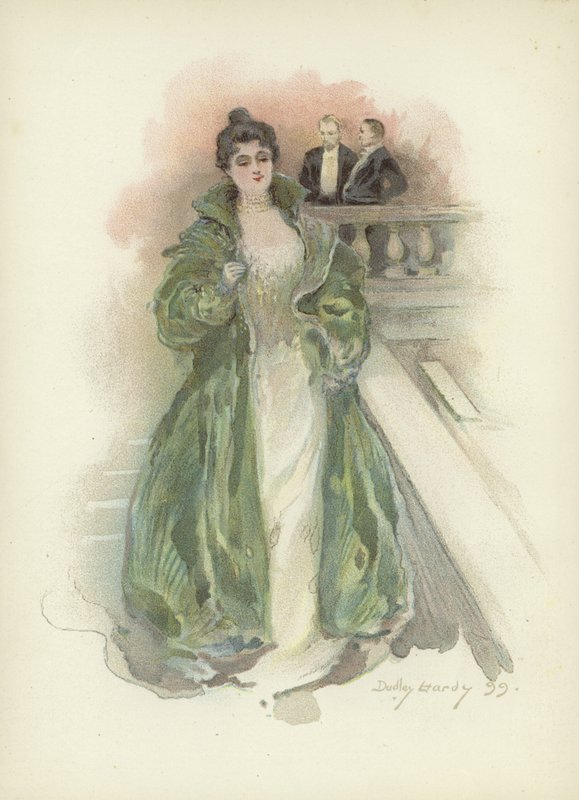 Society lady på Savoy Hotel, London av Dudley Hardy