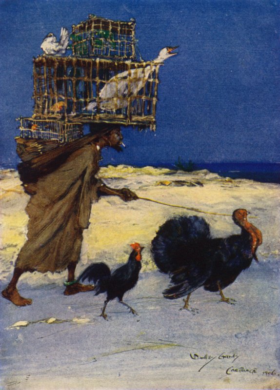 Fågelfantasten, Kartago, Tunisien av Dudley Hardy