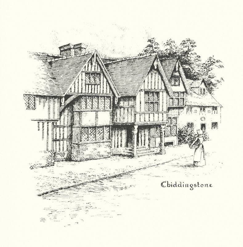 Chiddingstone (litografi) av Duncan Moul