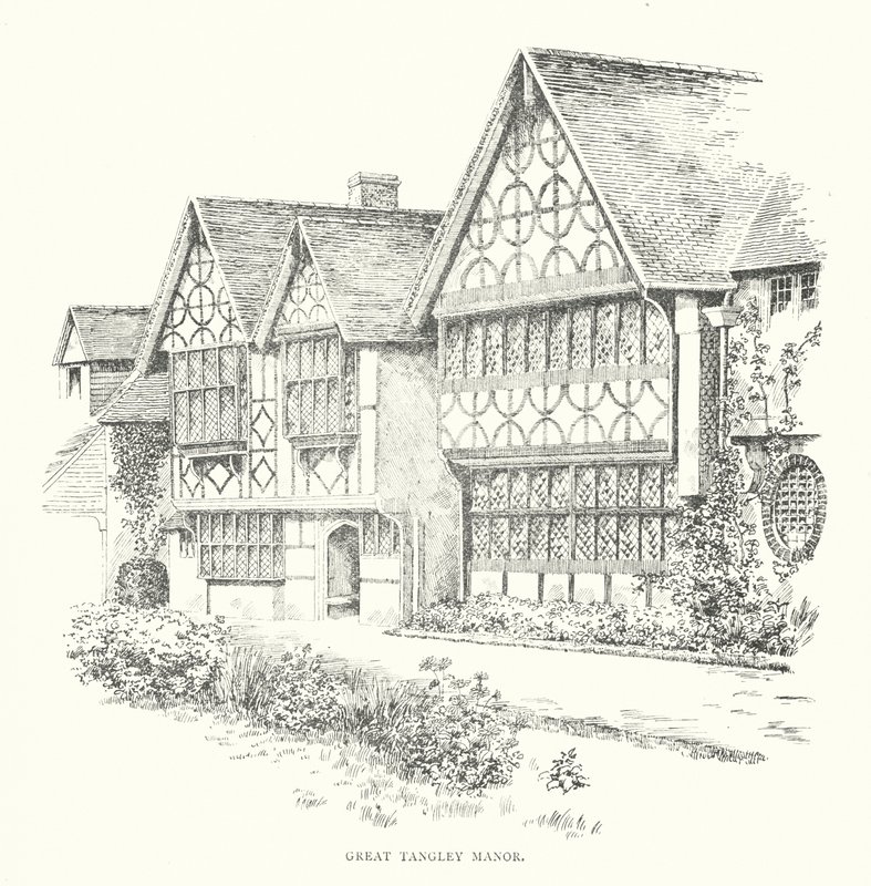 Great Tangley Manor (litografi) av Duncan Moul