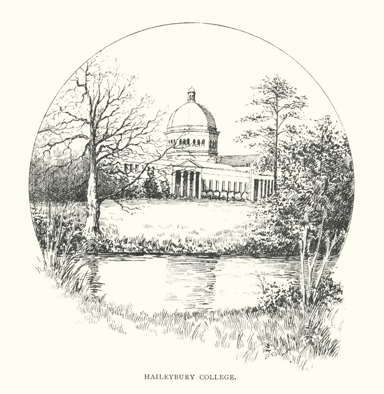 Haileybury College (litografi) av Duncan Moul