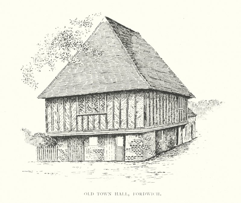 Gamla rådhuset, Fordwich (litografi) av Duncan Moul