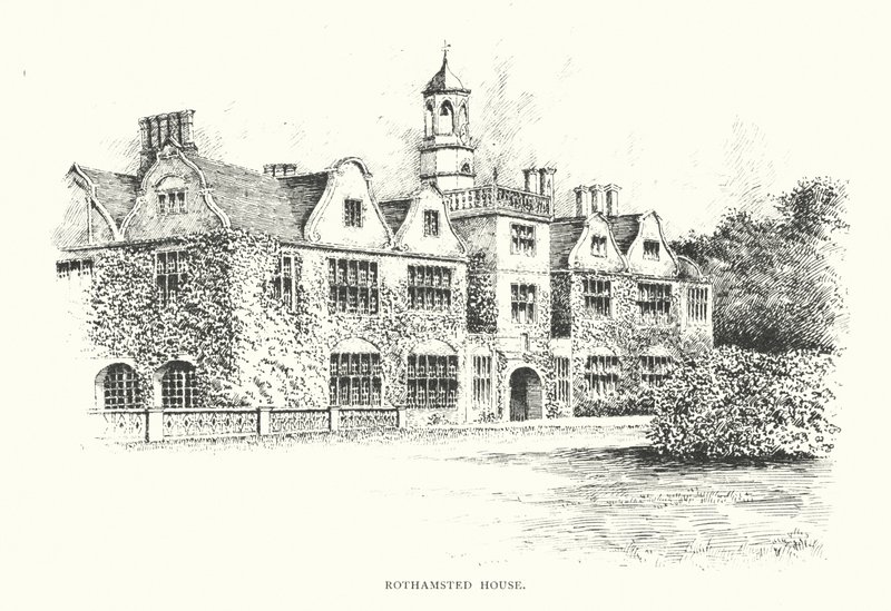 Rothamsted House (litografi) av Duncan Moul