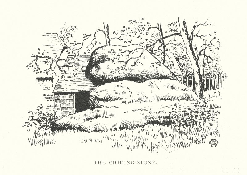 Chiding-stenen (litografi) av Duncan Moul
