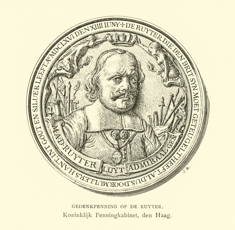 Jubileumsmedalj av amiral Michiel de Ruyter av Dutch School