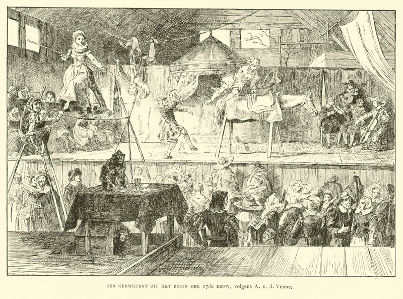 Fairground-tält, Nederländerna, tidigt 1600-tal av Dutch School