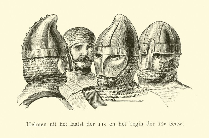 Hjälmar från slutet av 1000-talet och början av 1100-talet av Dutch School