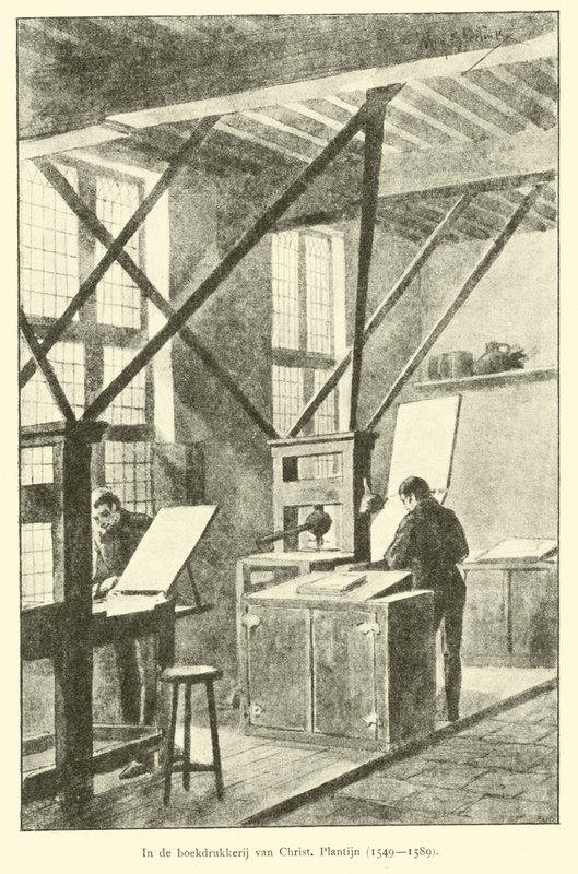 I Christophe Plantins boktryckeri av Dutch School
