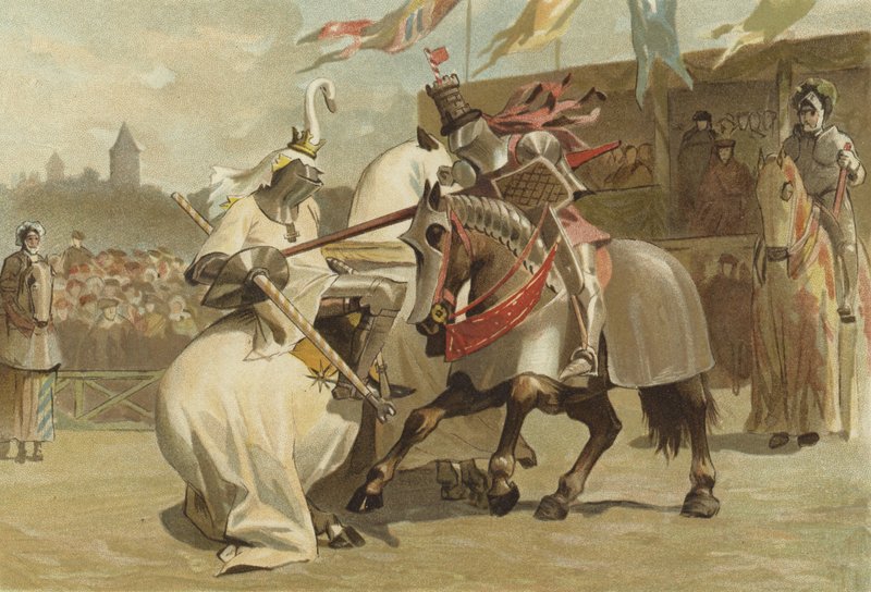 Tornerspel, 1400-talet av Dutch School