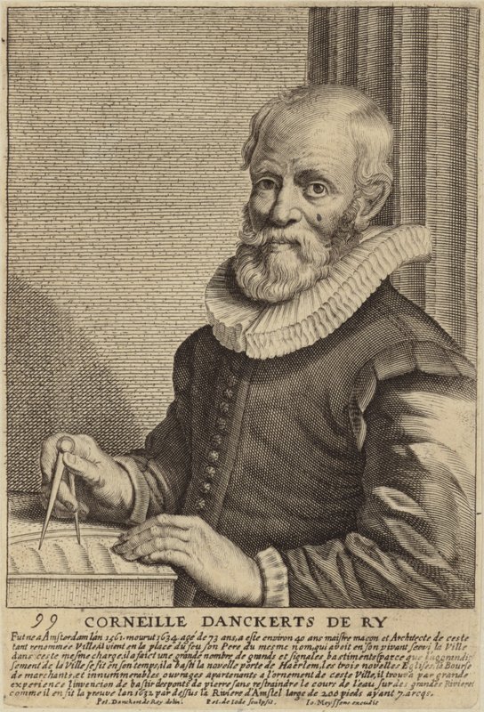 Porträtt av Cornelis Danckerts de Ry av Dutch School