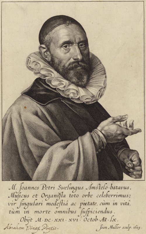 Porträtt av Jan Pieterszoon Sweelinck av Dutch School
