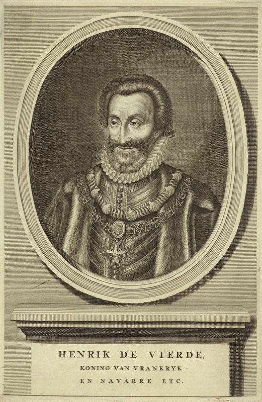 Porträtt av kung Henrik IV av Frankrike av Dutch School