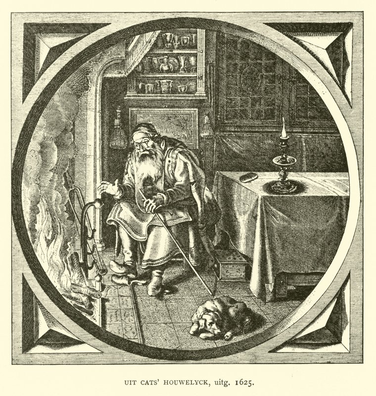 Scen från Houwelick, av Jacob Cats, 1625 av Dutch School