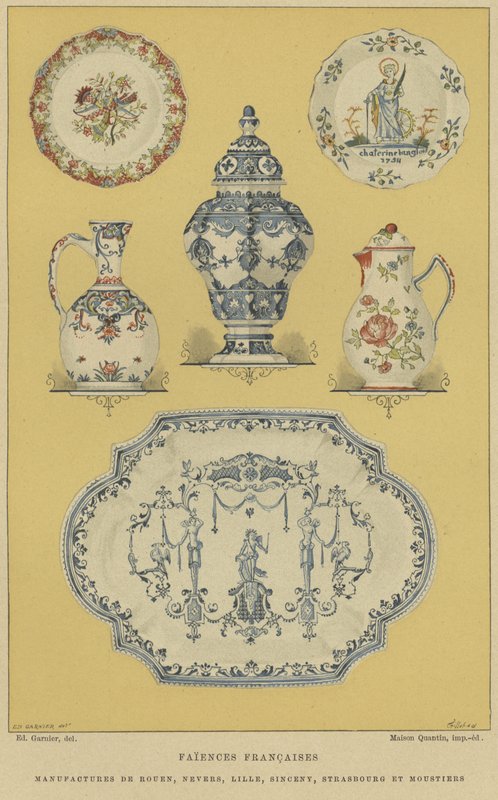 Franska fajanser av E. Garnier