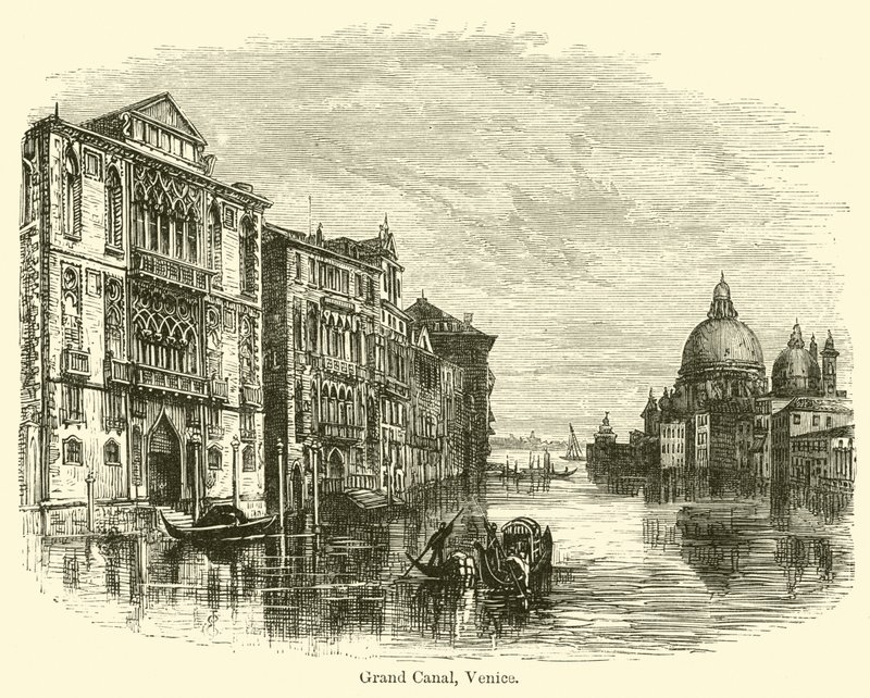 Canal Grande, Venedig av E. Jennings