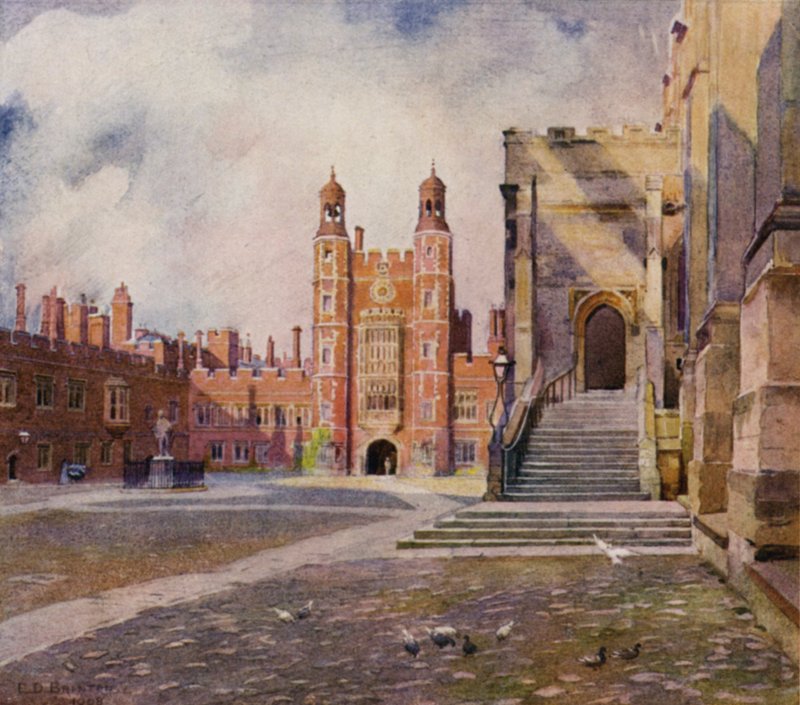 Eton: The Schoolyard, Chapel Steps och Lupton