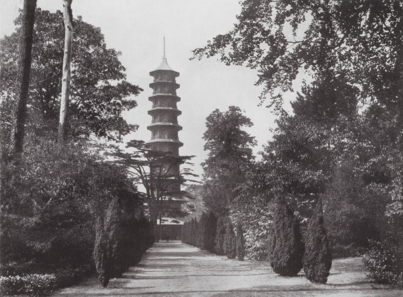 Kew Gardens, ca 1900 (svartvitt foto) av E. J. Wallis