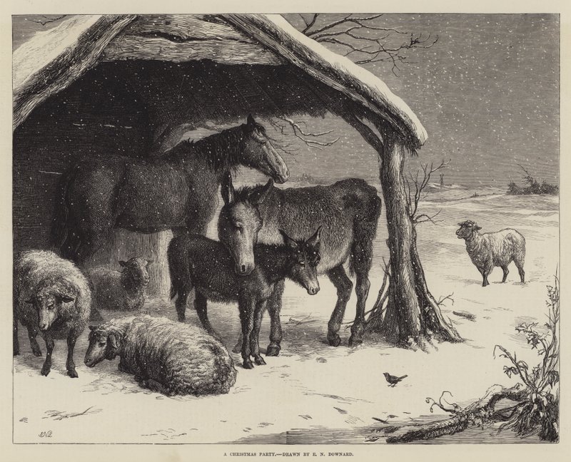 En julfest av Ebenezer Newman Downard