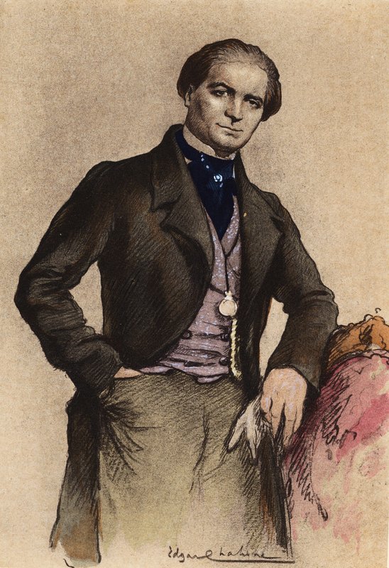 Illustration till Madame Bovary av Gustave Flaubert (färglitografi) av Edgar Chahine