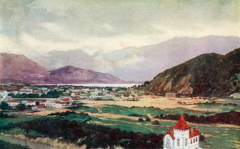 South Suburban Rio de Janeiro, Ipanema (färg litho) av Edgar L. Pattison