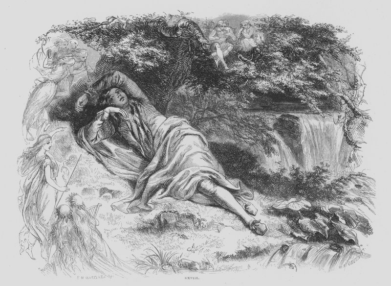John Milton, Den eftertänksamma av Edgar Melville after Ward