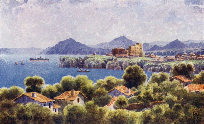 Norra Spanien: Castro Urdiales, Bilbaos kustlinje (färgade medlemmar) av Edgar T. A. Wigram