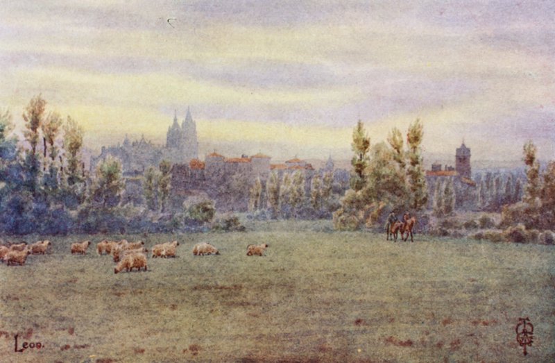 Norra Spanien: Leon, från Pajares Road (färg litho) av Edgar T. A. Wigram