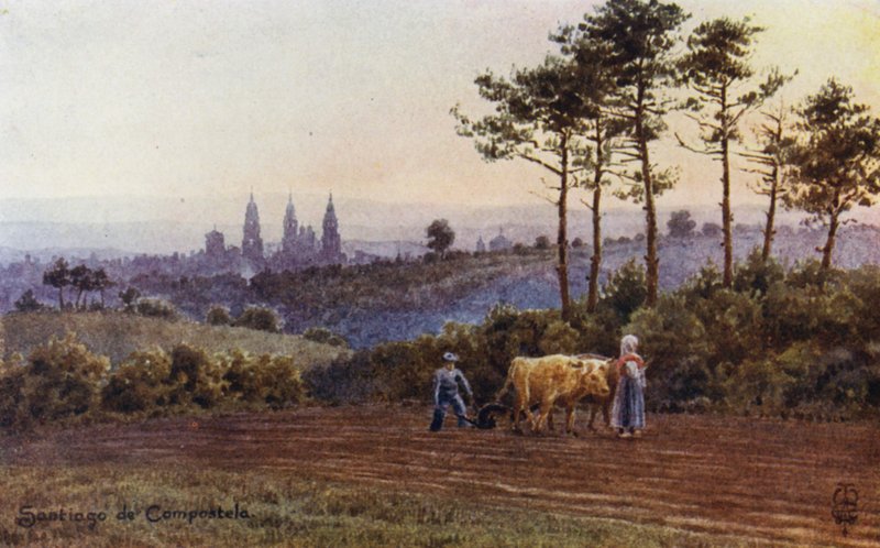 Norra Spanien: Santiago de Compostela, Spanien av Edgar T. A. Wigram