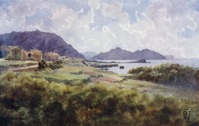 Norra Spanien: Santana (svart litho) av Edgar T. A. Wigram